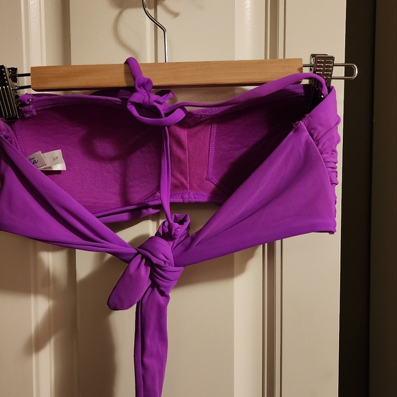 Bandeau Swim Top La Vie En Rose Aqua - Picture 2 of 4